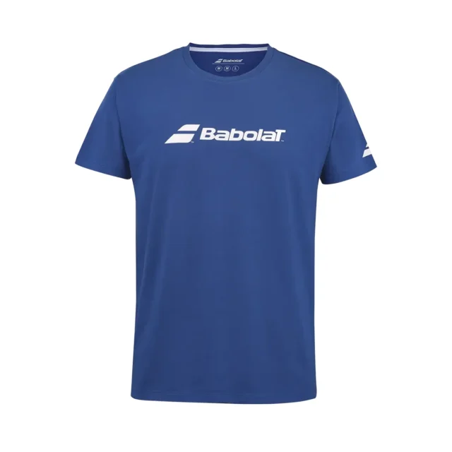 Tee-shirt Babolat Exercise Tee Homme Bleu / Rouge