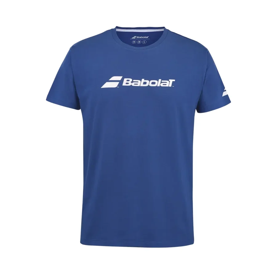Tee-shirt Babolat Exercise Tee Homme Bleu / Rouge