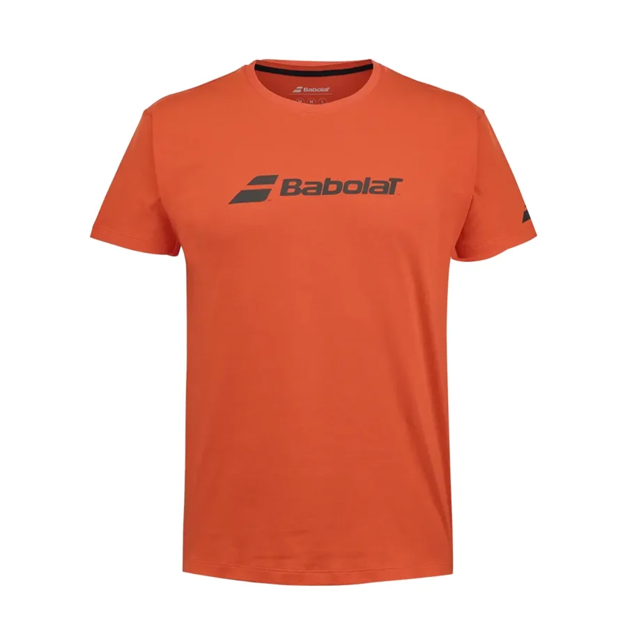 Tee-shirt Babolat Exercise Tee Homme Bleu / Rouge, vue 2