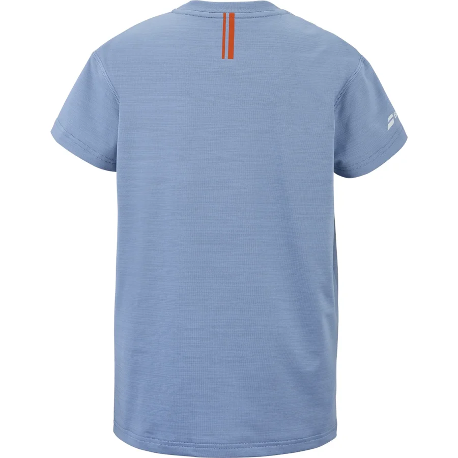 Tee-shirt de tennis Babolat Exercise Graphic Tee Garçon Bleu, vue 3