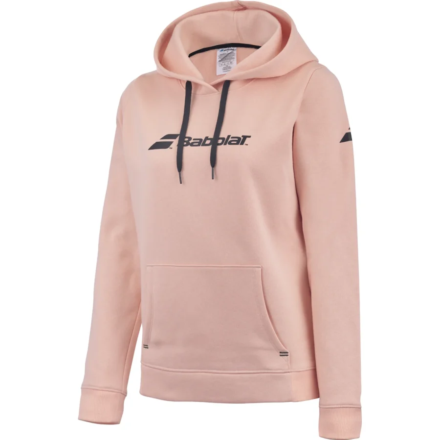 Sweat à capuche Babolat Exercise Hood Sweat Junior Orange chiné, vue 2