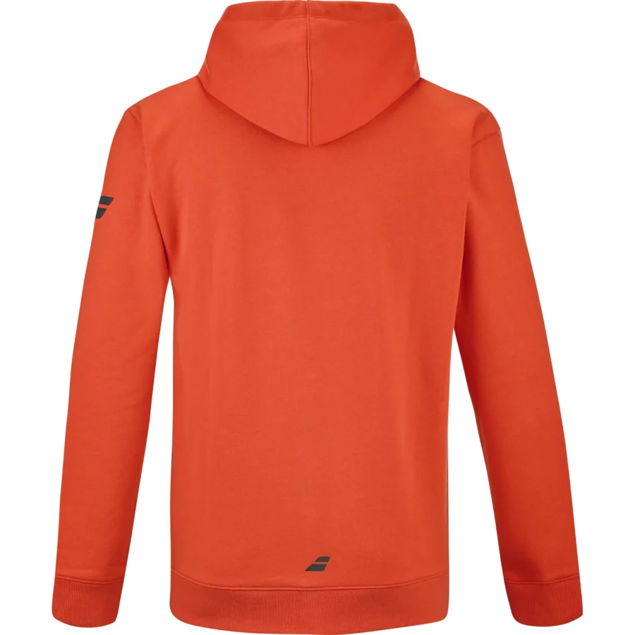 Sweat à capuche Babolat Exercise Hood Sweat Junior Rouge, vue 3