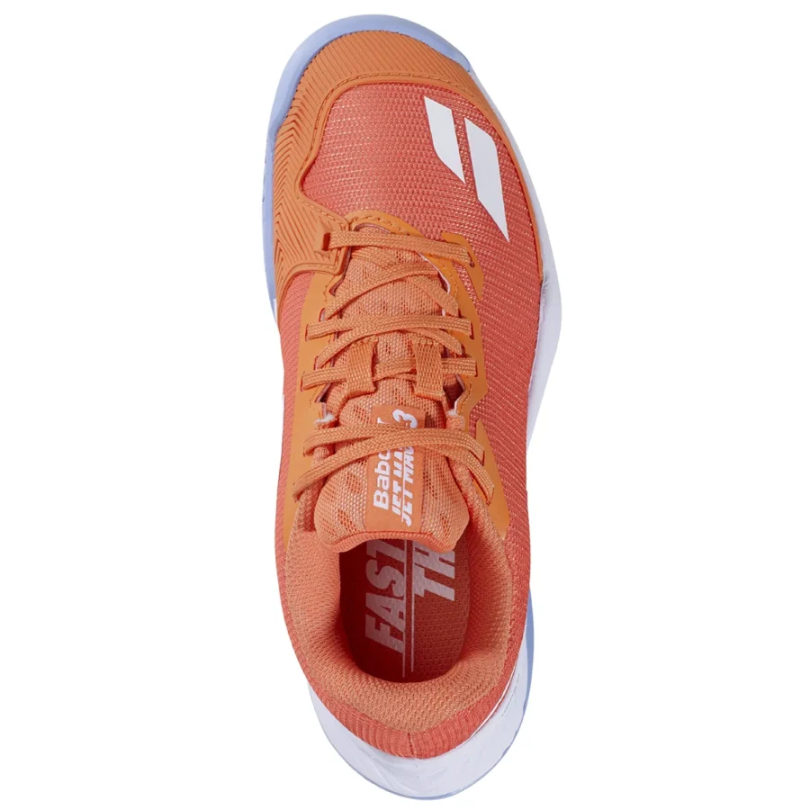 Chaussures de tennis Babolat Jet Mach 3 Junior All Court Enfant Orange clair, vue 3