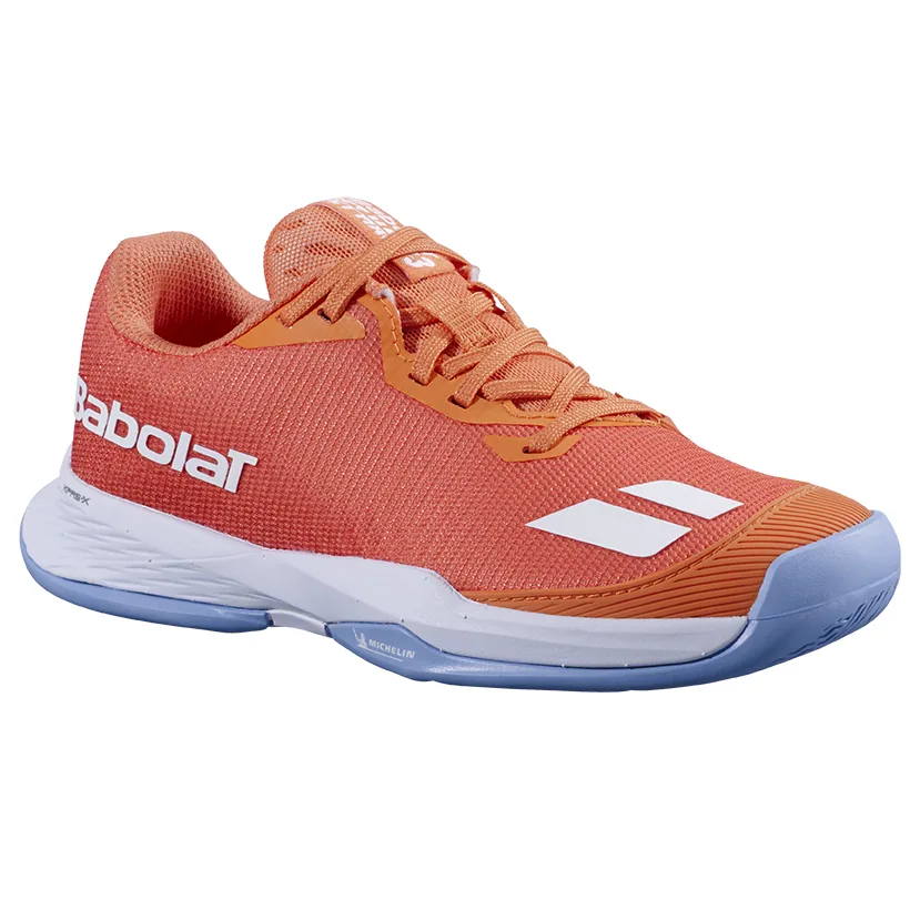 Chaussures de tennis Babolat Jet Mach 3 Junior All Court Enfant Orange clair, vue 4
