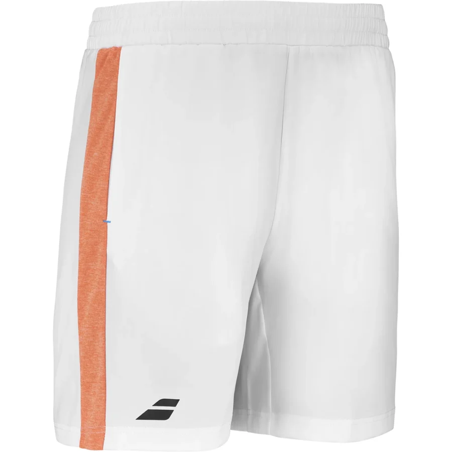 Short de tennis Babolat Play Short Garçon Blanc, vue 2