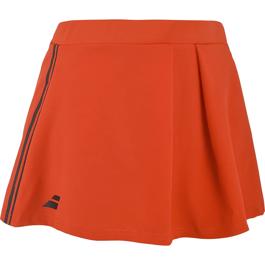 Jupe de tennis Babolat Play Fille bleu et vert stretch, vue 2