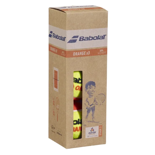 Balles de tennis Babolat Orange X3