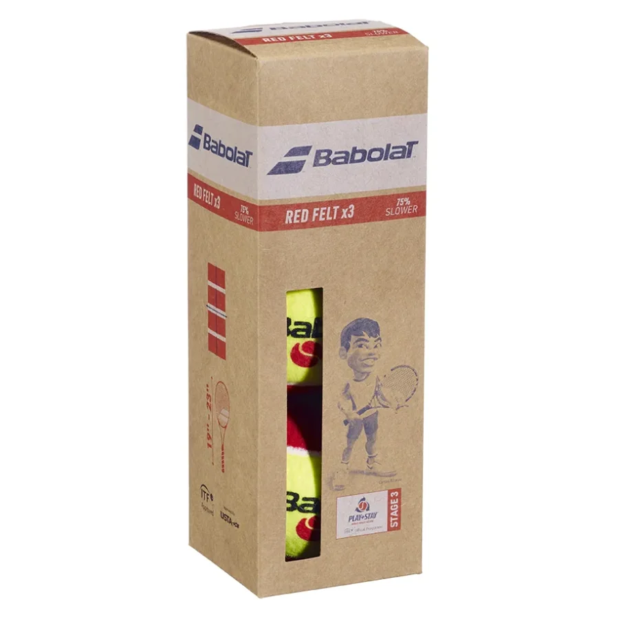 Balles de tennis Babolat Red Felt X3