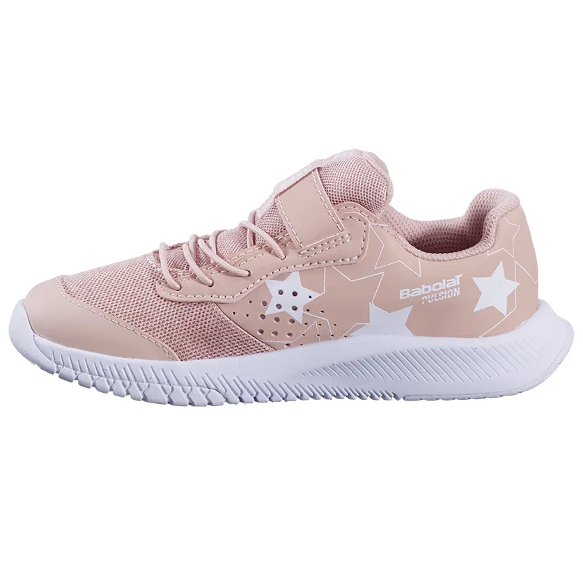 Chaussures de tennis Babolat Pulsion All Court Kid Scratchs Sable, vue 2