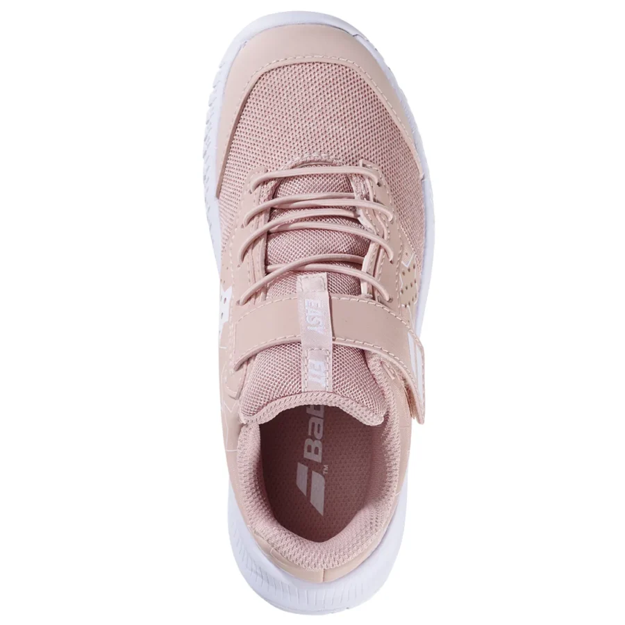 Chaussures de tennis Babolat Pulsion All Court Kid Scratchs Sable, vue 3