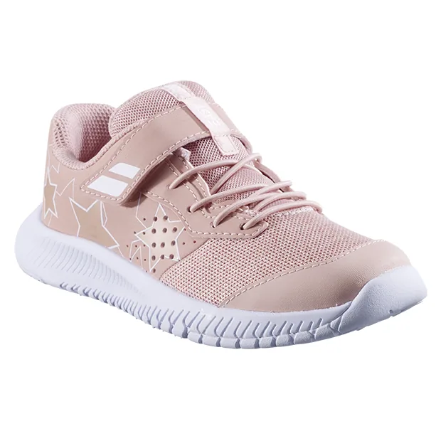 Chaussures de tennis Babolat Pulsion All Court Kid Scratchs Sable, vue 4