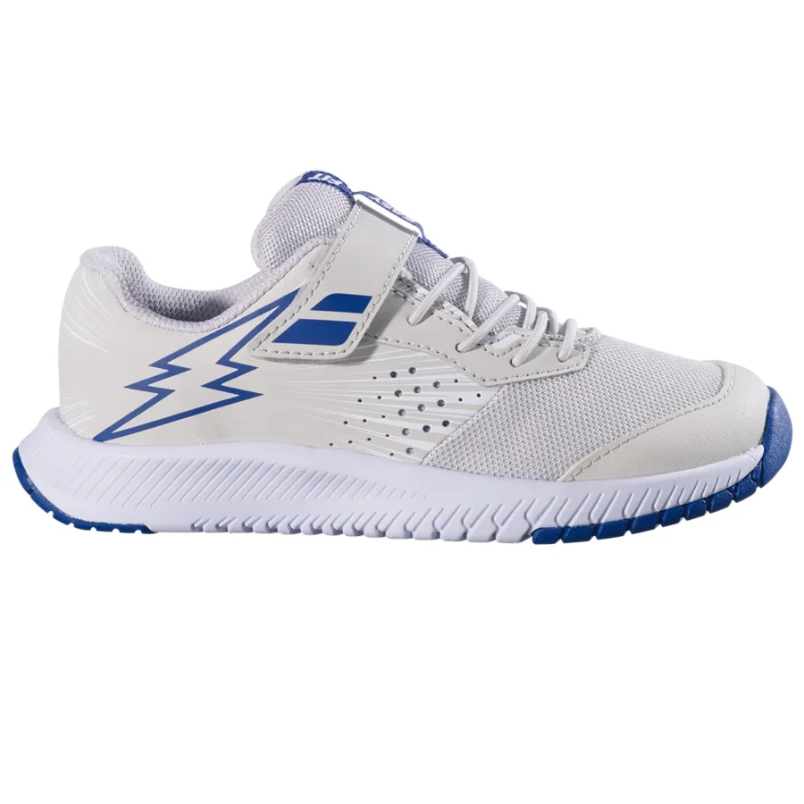 Chaussures de tennis Babolat Pulsion All Court Kid Scratchs White
