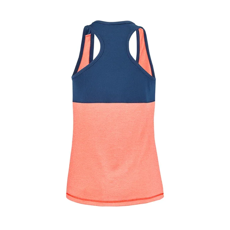 Débardeur de tennis Babolat Play Tank Top Fille Orange / Bleu foncé, vue 2