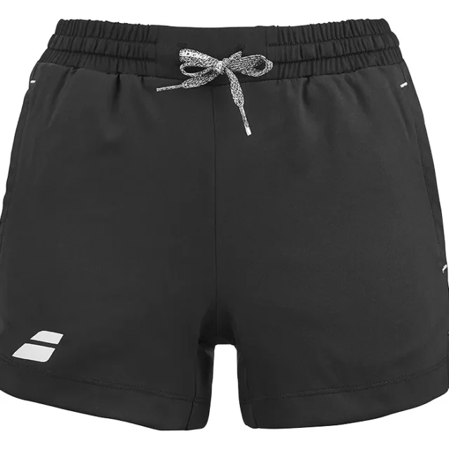 Short de tennis Babolat Exercise Short Fille Noir