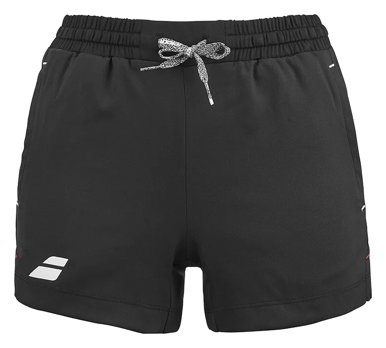 Short de tennis Babolat Exercise Short Fille Noir