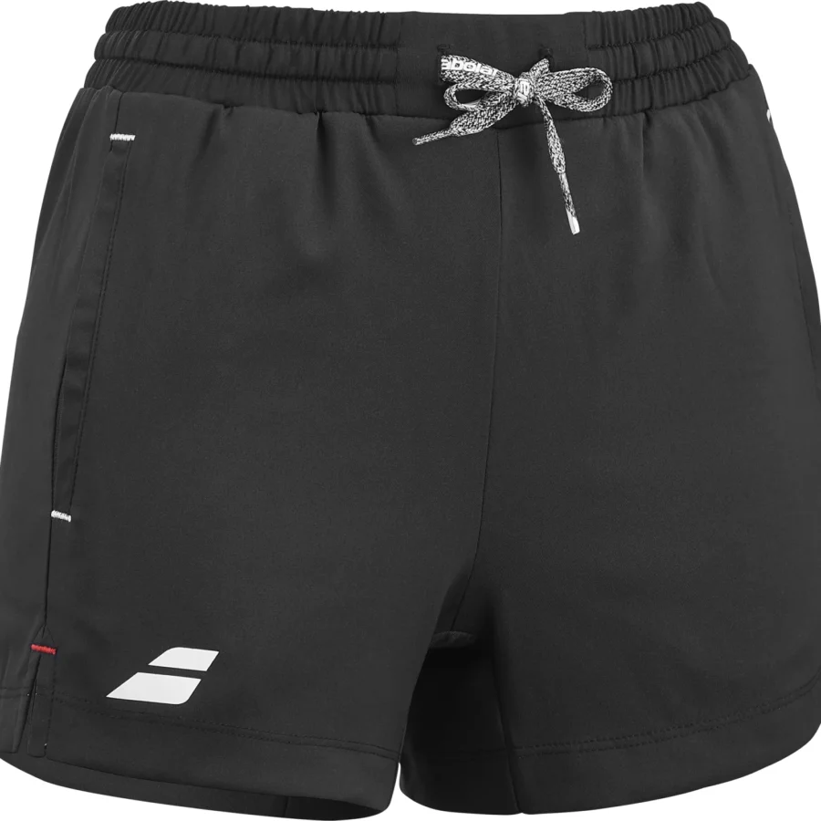 Short de tennis Babolat Exercise Short Fille Noir, vue 2