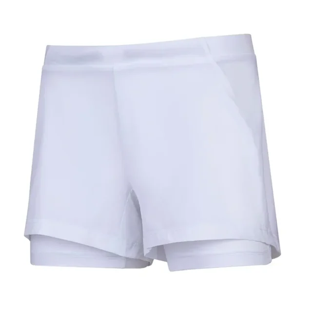 Short de tennis Babolat Exercise Short Fille Blanc / Noir