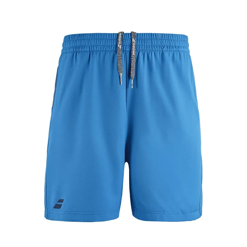 Short de tennis Babolat Play Short Garçon Bleu clair / Bleu foncé