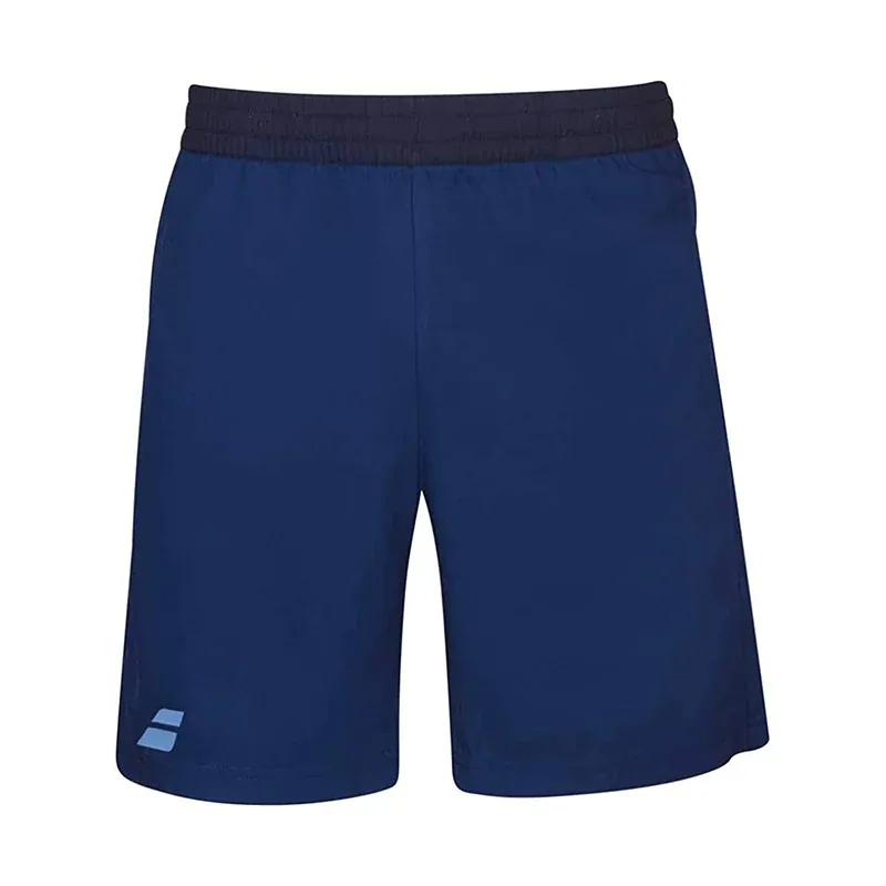 Short de tennis Babolat Play Short Garçon Bleu clair / Bleu foncé, vue 2
