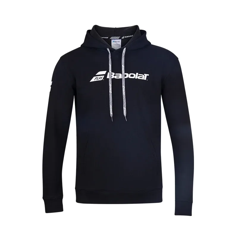 Sweat à capuche Babolat Exercise Hood Sweat Homme Bleu / Noir, vue 2