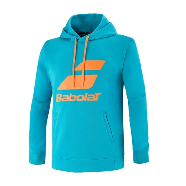 Sweat à capuche Babolat Exercise Hood Sweat Junior Bleu / Orange