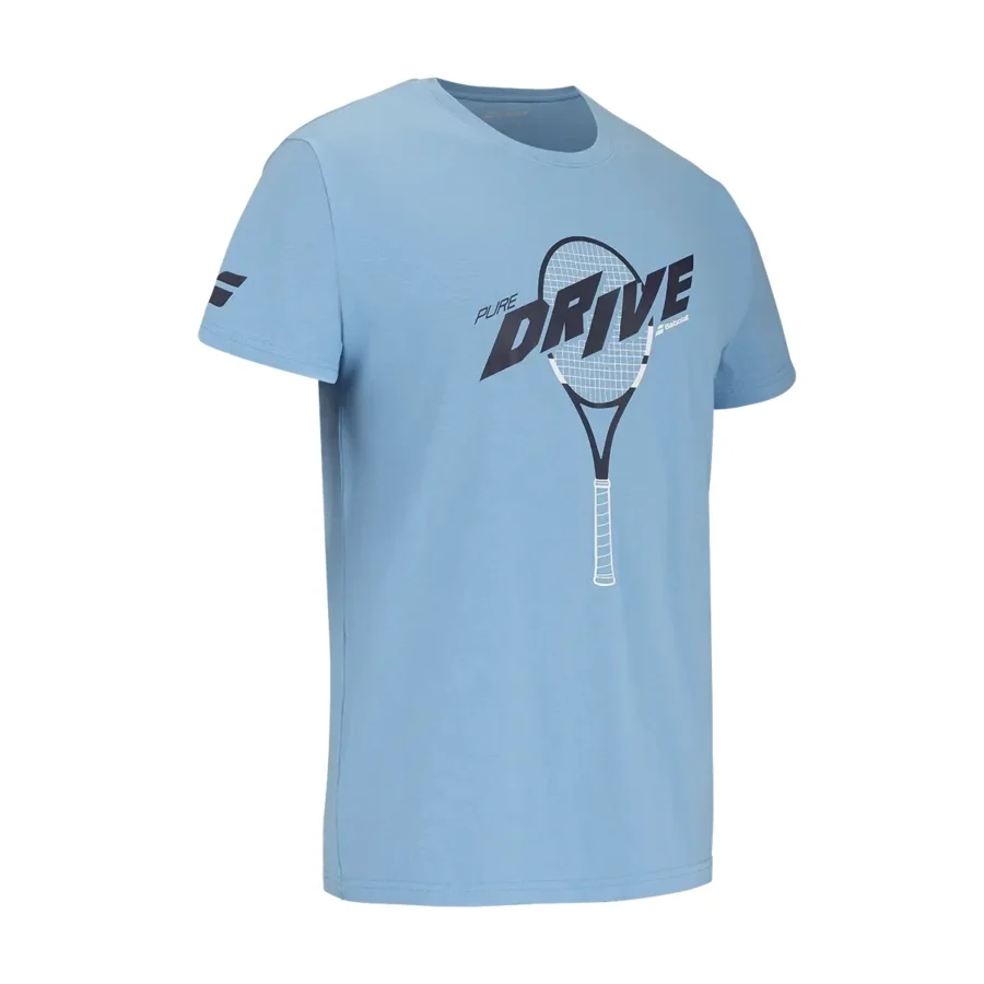 Tee-shirt Babolat Drive Cotton Tee Unisexe, vue 2