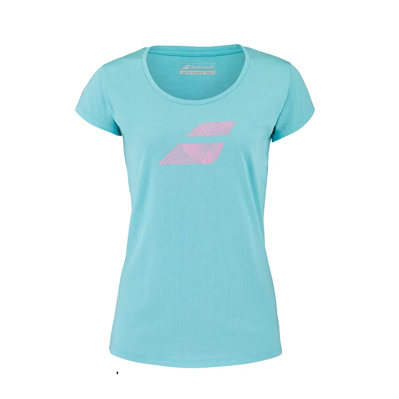 Tee-shirt Babolat Exercise Flag Tee Femme, vue 2