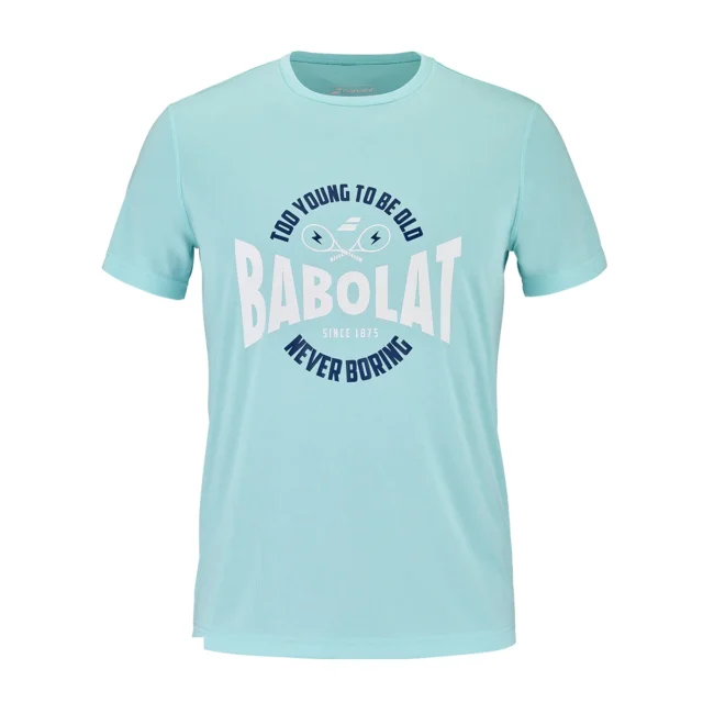 Tee-shirt Babolat Exercise Graphic Tee Homme Orange / Bleu foncé