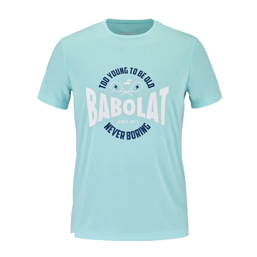 Tee-shirt Babolat Exercise Graphic Tee Homme Orange / Bleu foncé