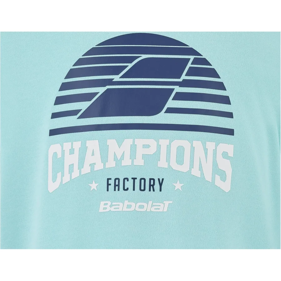 Tee-shirt Babolat Exercise Graphic Tee Homme Orange / Bleu foncé, vue 2