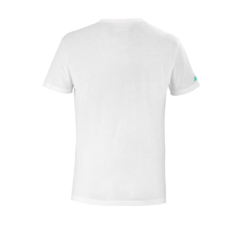 Tee-shirt Babolat Exercise Message Tee Homme Blanc, vue 3