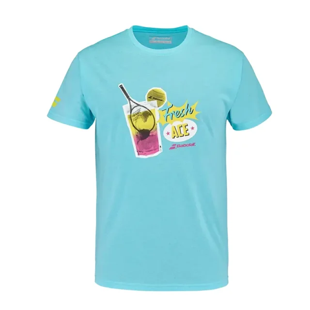Tee-shirt Babolat Exercise Message Tee Homme Bleu angel