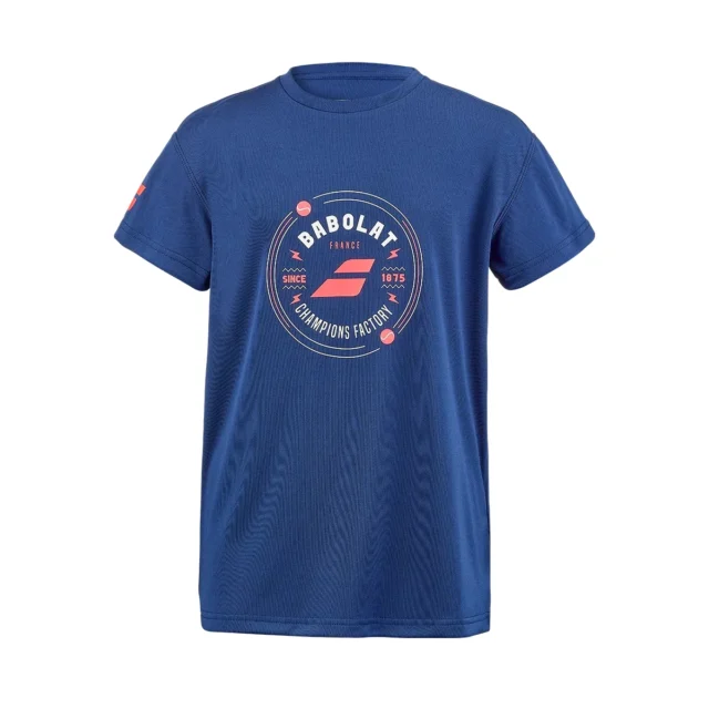Tee-shirt de tennis garçon Babolat Exercise Graphic Tee Garçon