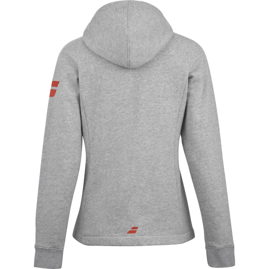 Veste à capuche Babolat Exercise Hood Jacket Femme Bleu chiné / Gris, vue 5